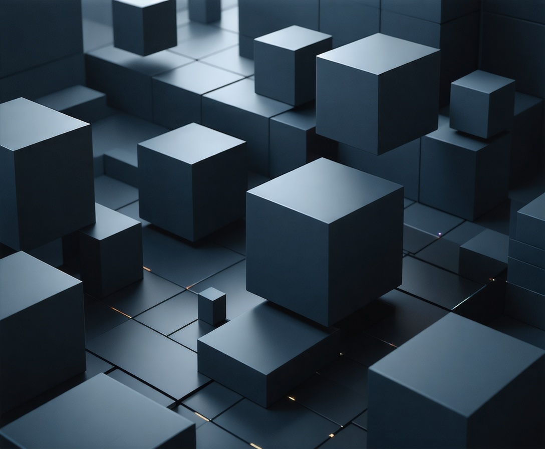 Абстрактный технологический фон с геометрическими паттернами